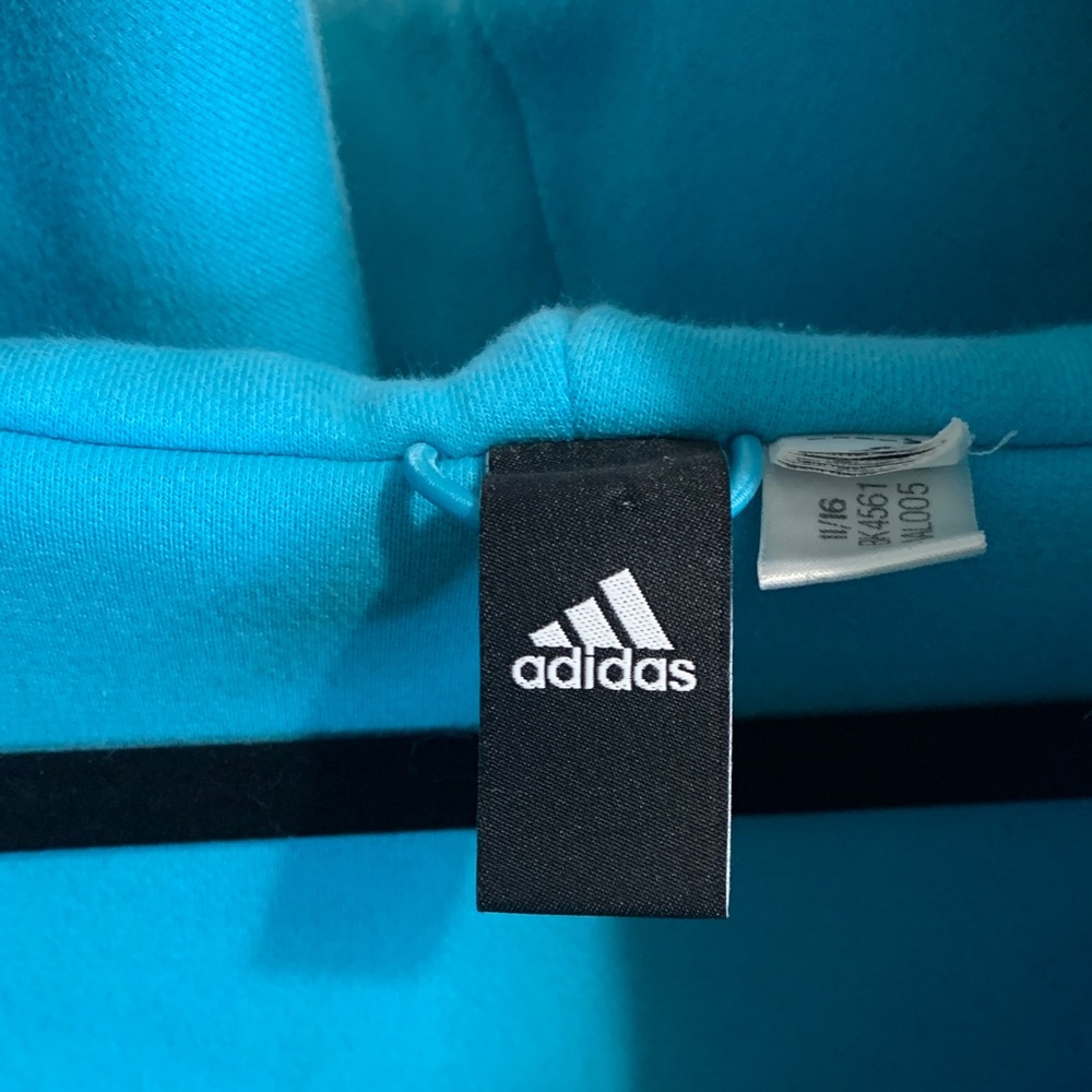 adidas Women's Turquoise Full-Zip Sweatshirt - Picture 5 of 8